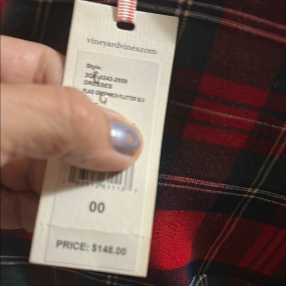 Vineyard Vines Red and Blue Plaid Dress - Picture 8 of 9